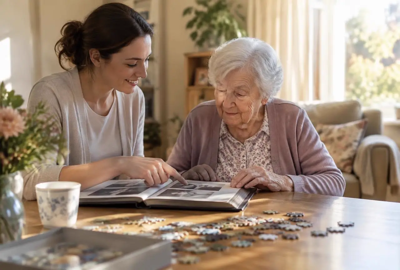 Cuidador especializado em Alzheimer em São Paulo: profissional da Vitale Care em atendimento